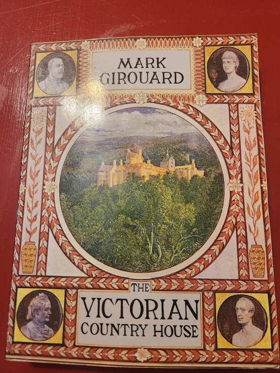 Other - Mark Girouard "The Victorian Country House" Illustrated Book - Red and Cream